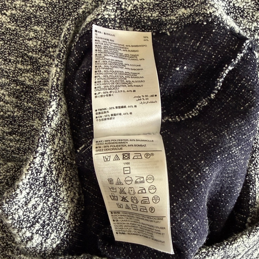 Banana Republic navy/white marled sweater dress - Picture 3 of 3